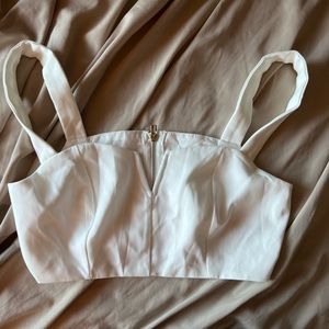 Closet Essentials- White Cropped Tank Top